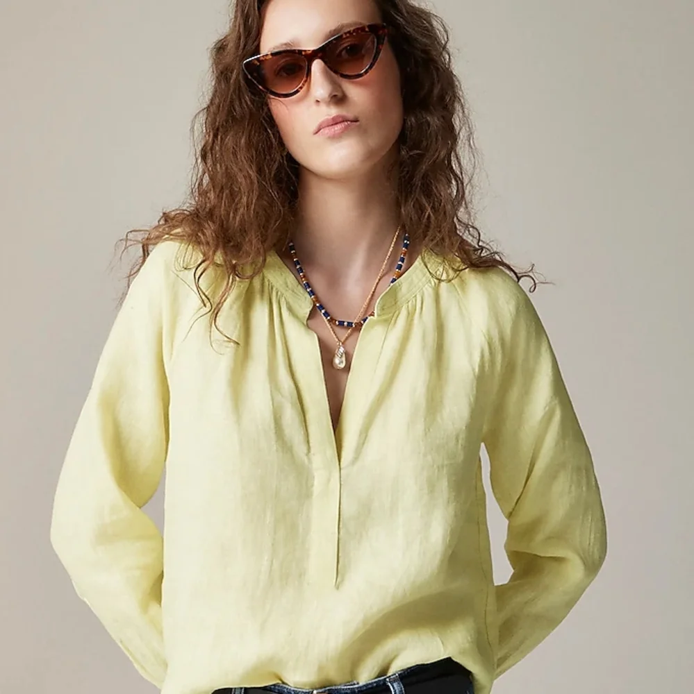 J Crew Cabana‎ top in linen
